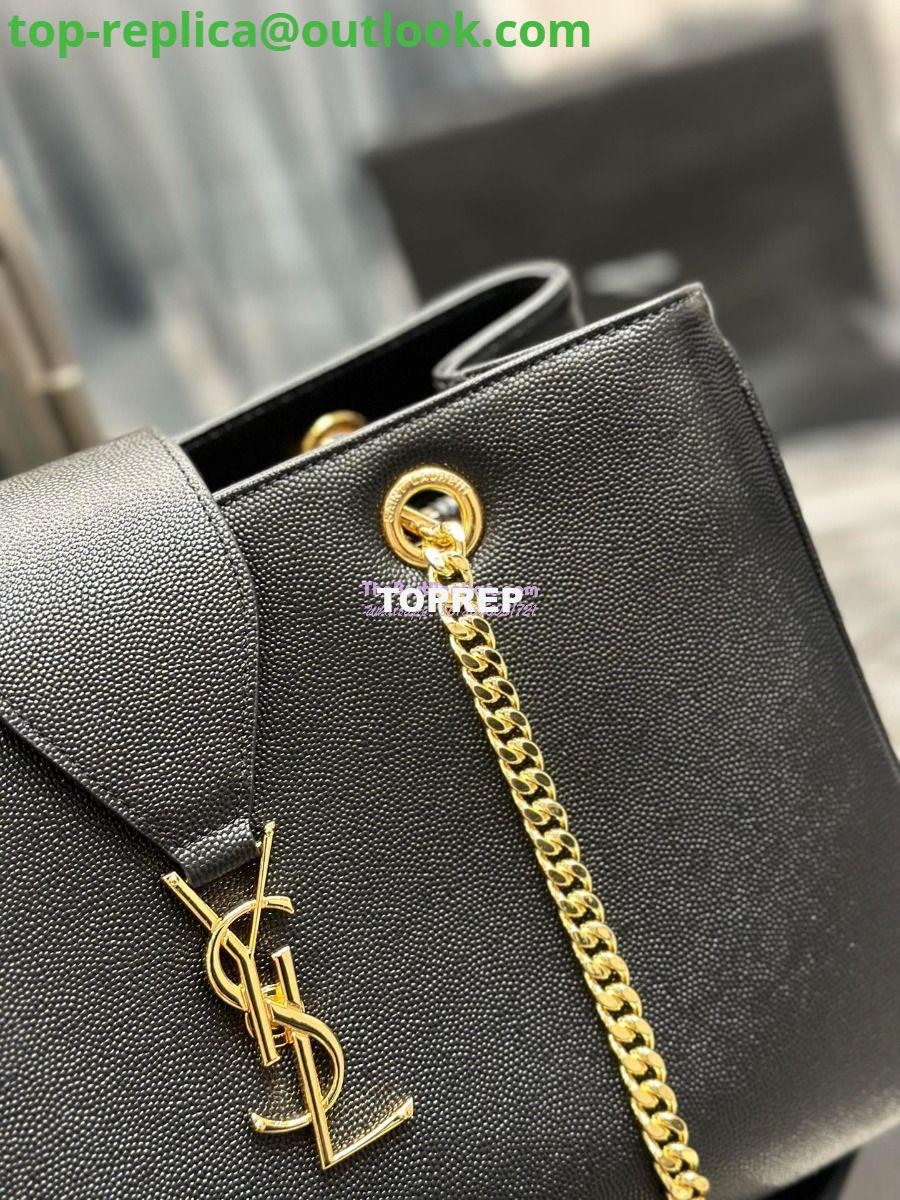 Replica YSL Saint Laurent Cassandre Shopper Bag in Grained Calfskin 668900 Black 10 Replica YSL Saint Laurent Cassandre Shopper Bag in Grained Calfskin 668900 Black 10