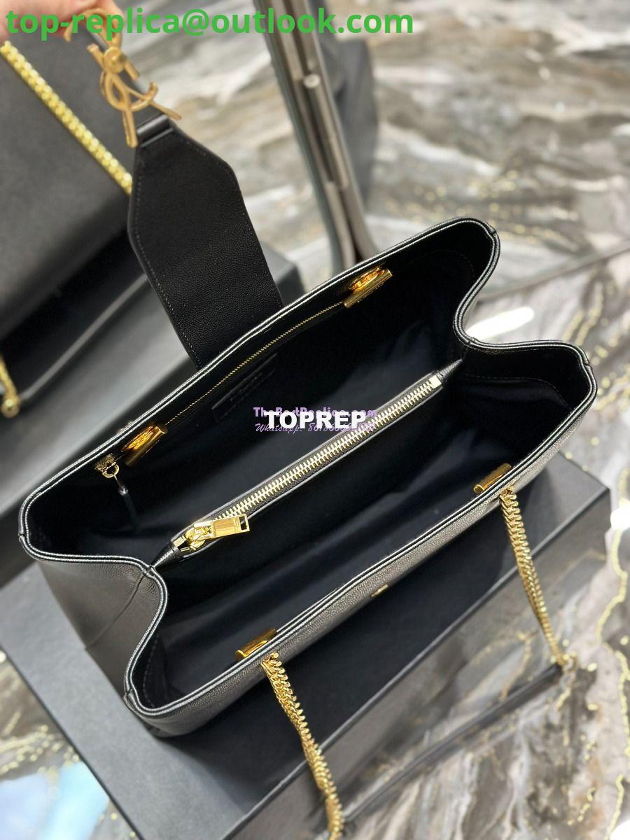Replica YSL Saint Laurent Cassandre Shopper Bag in Grained Calfskin 668900 Black 12 Replica YSL Saint Laurent Cassandre Shopper Bag in Grained Calfskin 668900 Black 12