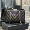Replica YSL Saint Laurent Cassandre Shopper Bag in Grained Calfskin 668900 Black 15 Replica YSL Saint Laurent Cassandre Shopper Bag in Grained Calfskin 668900 Black 15