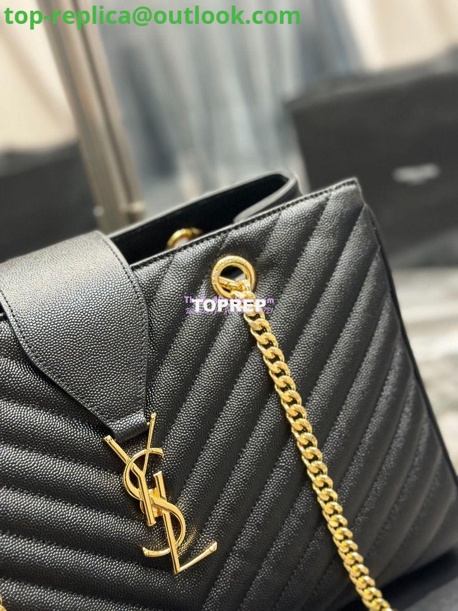 Replica YSL Saint Laurent Classic Chevron Quilted Monogram Shopping Bag in Grained Calfskin 668900 Black 9 Replica YSL Saint Laurent Classic Chevron Quilted Monogram Shopping Bag in Grained Calfskin 668900 Black 9
