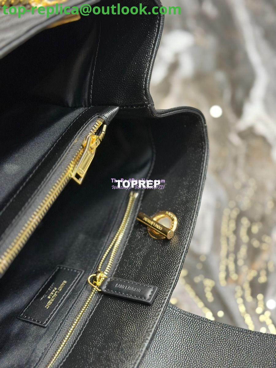 Replica YSL Saint Laurent Classic Chevron Quilted Monogram Shopping Bag in Grained Calfskin 668900 Black 13 Replica YSL Saint Laurent Classic Chevron Quilted Monogram Shopping Bag in Grained Calfskin 668900 Black 13
