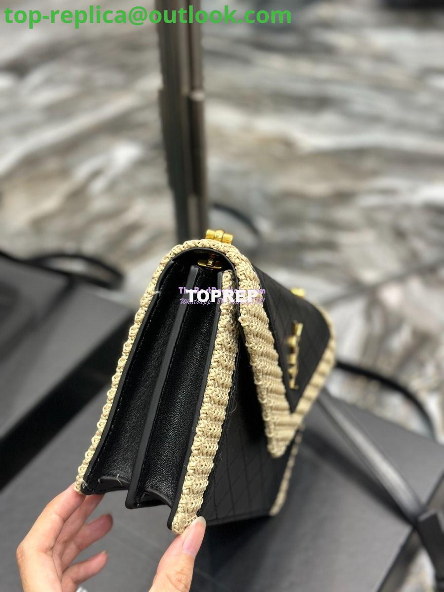 Replica YSL Saint Laurent Gaby Mini Satchel In Quilted Lambskin 685574 Black mix 5 Replica YSL Saint Laurent Gaby Mini Satchel In Quilted Lambskin 685574 Black mix 5