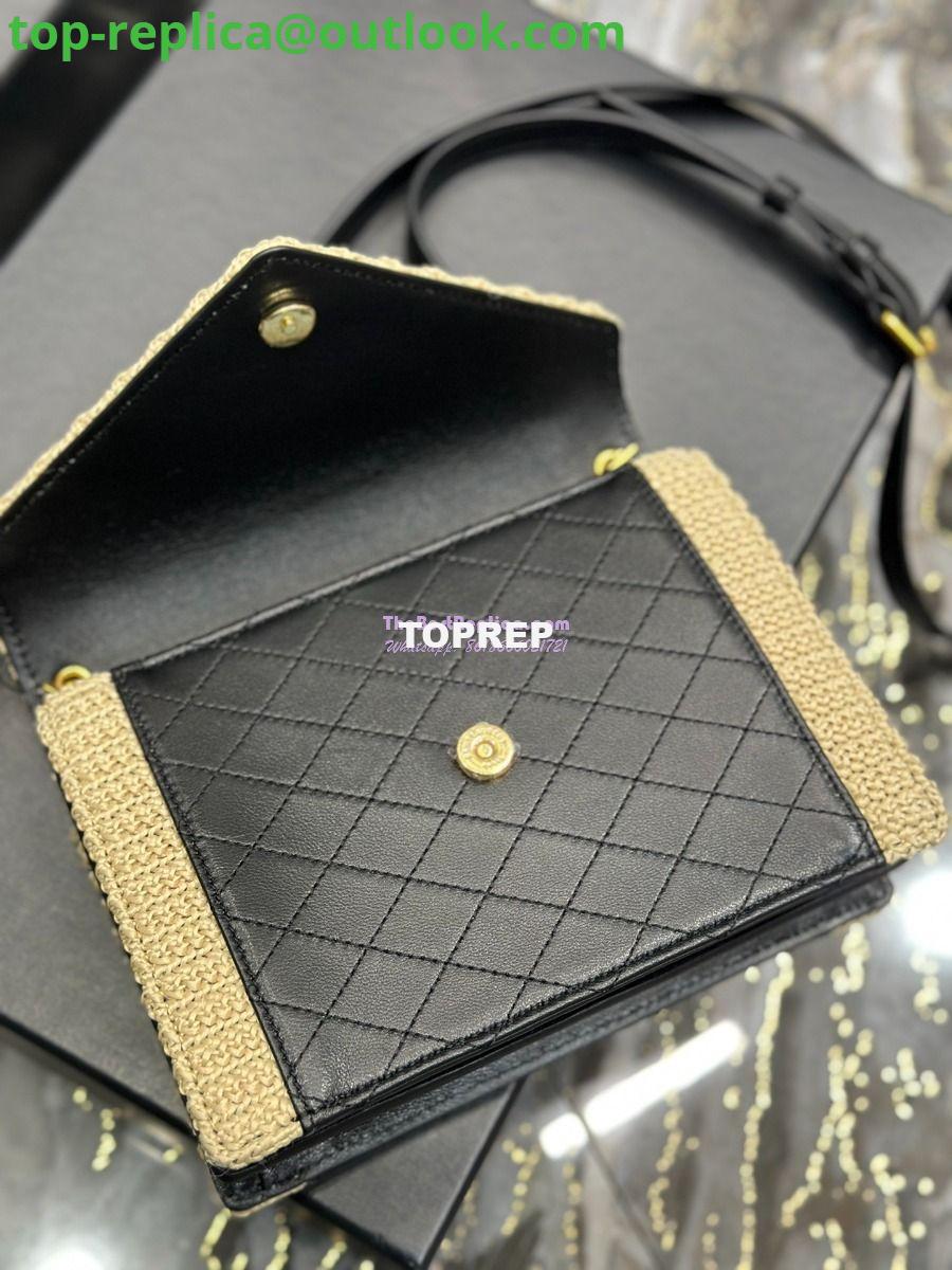 Replica YSL Saint Laurent Gaby Mini Satchel In Quilted Lambskin 685574 Black mix 8 Replica YSL Saint Laurent Gaby Mini Satchel In Quilted Lambskin 685574 Black mix 8