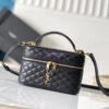 Replica YSL Saint Laurent Mini Loulou Puffer Toy Bag In Quilted Lambskin Dark Beige 12