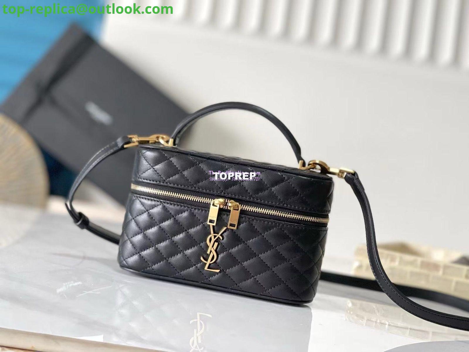 Replica Saint Laurent YSL Gaby Vanity Bag In Lambskin 7667311 Replica Saint Laurent YSL Gaby Vanity Bag In Lambskin 7667311