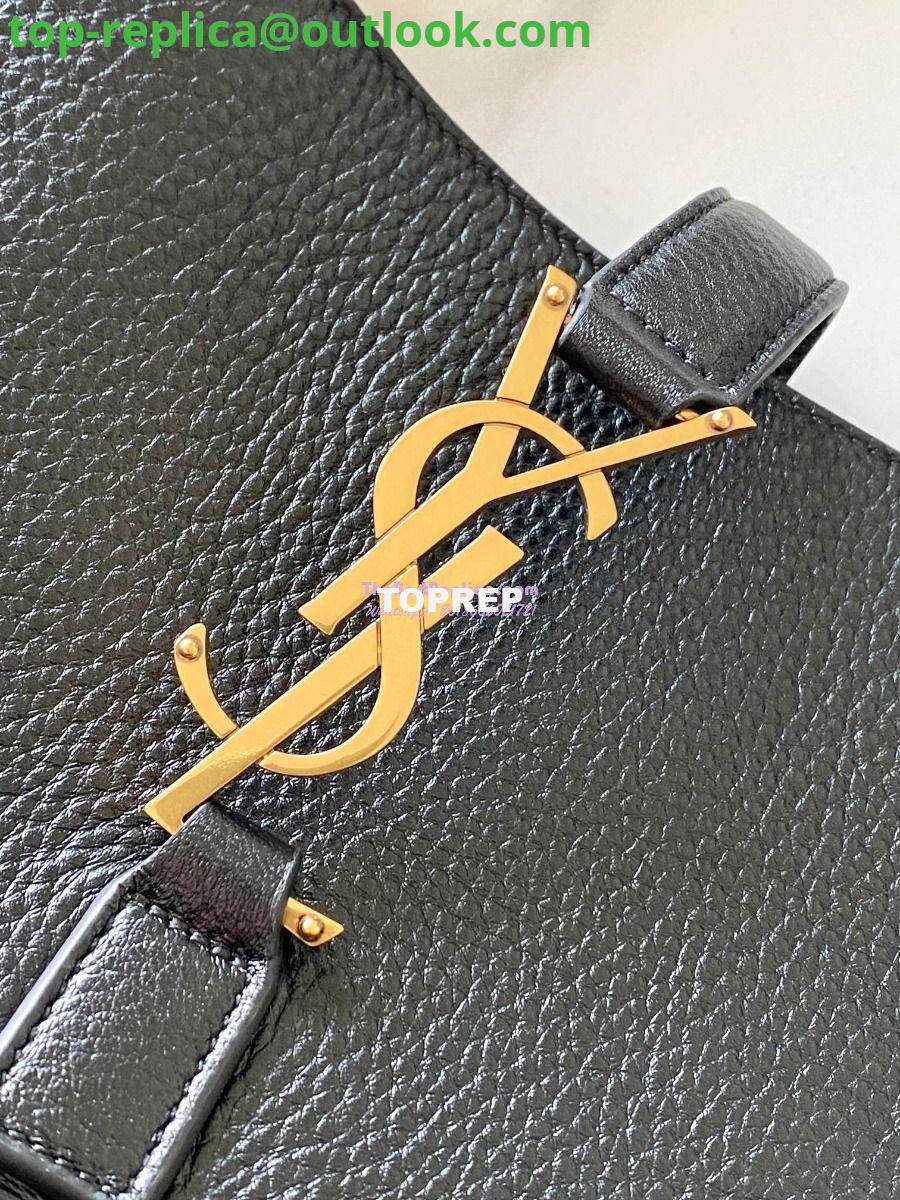 Replica YSL Saint Laurent Bea In Grained Leather Deerskin 763435 Black 7 Replica YSL Saint Laurent Bea In Grained Leather Deerskin 763435 Black 7