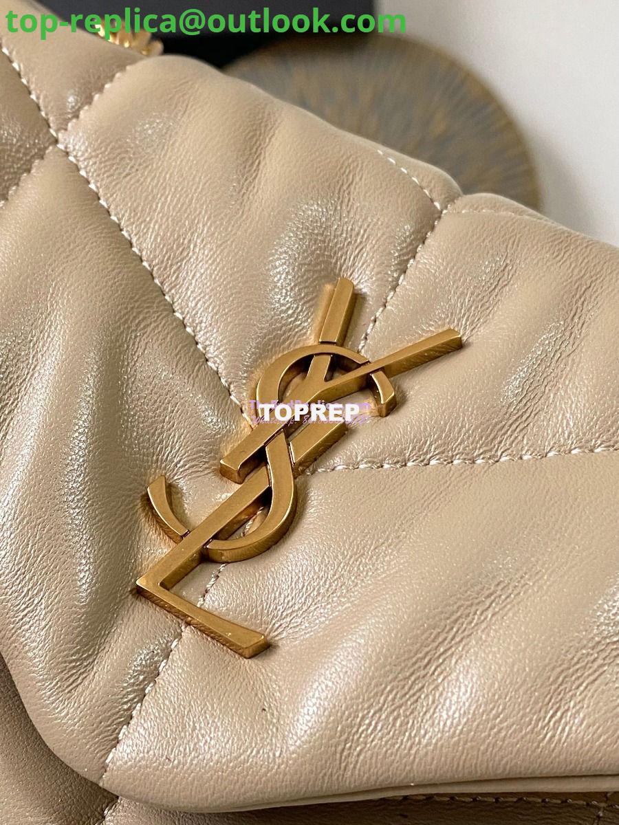 Replica YSL Saint Laurent Mini Loulou Puffer Toy Bag In Quilted Lambskin Dark Beige 4 Replica YSL Saint Laurent Mini Loulou Puffer Toy Bag In Quilted Lambskin Dark Beige 4