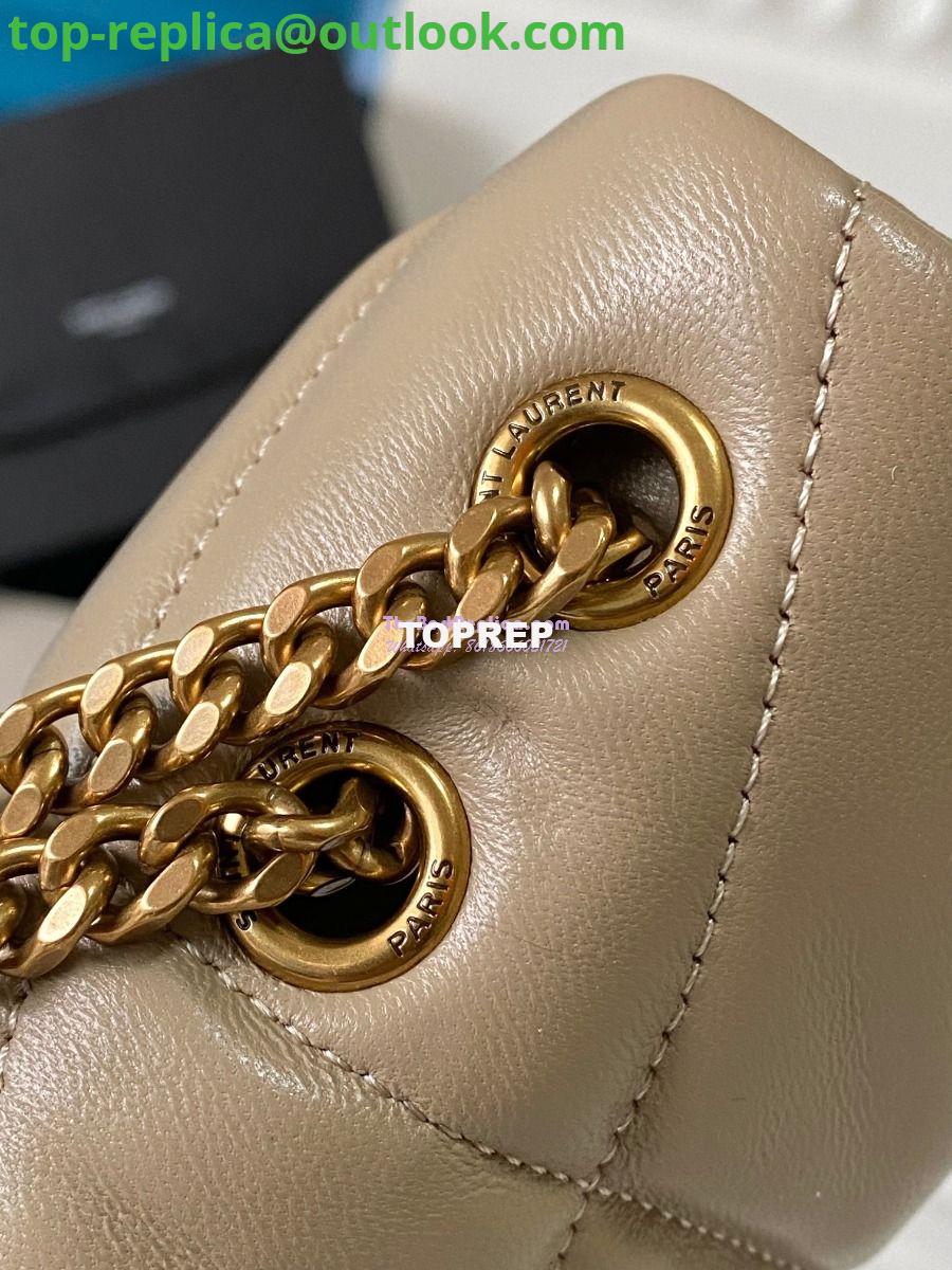 Replica YSL Saint Laurent Mini Loulou Puffer Toy Bag In Quilted Lambskin Dark Beige 5 Replica YSL Saint Laurent Mini Loulou Puffer Toy Bag In Quilted Lambskin Dark Beige 5