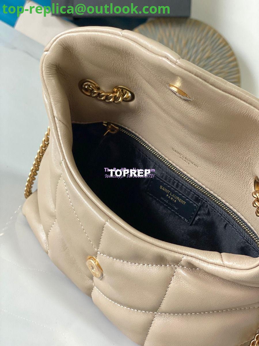 Replica YSL Saint Laurent Mini Loulou Puffer Toy Bag In Quilted Lambskin Dark Beige 6 Replica YSL Saint Laurent Mini Loulou Puffer Toy Bag In Quilted Lambskin Dark Beige 6