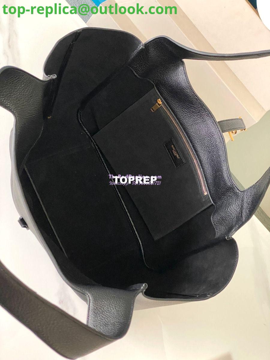 Replica YSL Saint Laurent Bea In Grained Leather Deerskin 763435 Black 9 Replica YSL Saint Laurent Bea In Grained Leather Deerskin 763435 Black 9