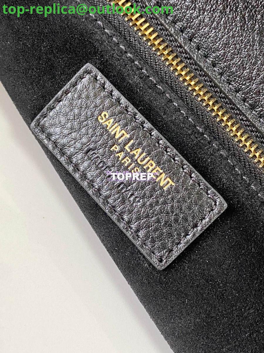 Replica YSL Saint Laurent Bea In Grained Leather Deerskin 763435 Black 10 Replica YSL Saint Laurent Bea In Grained Leather Deerskin 763435 Black 10