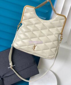 Replica YSL Saint Laurent 87 In Quilted Lambskin 7540011 Blanc 2