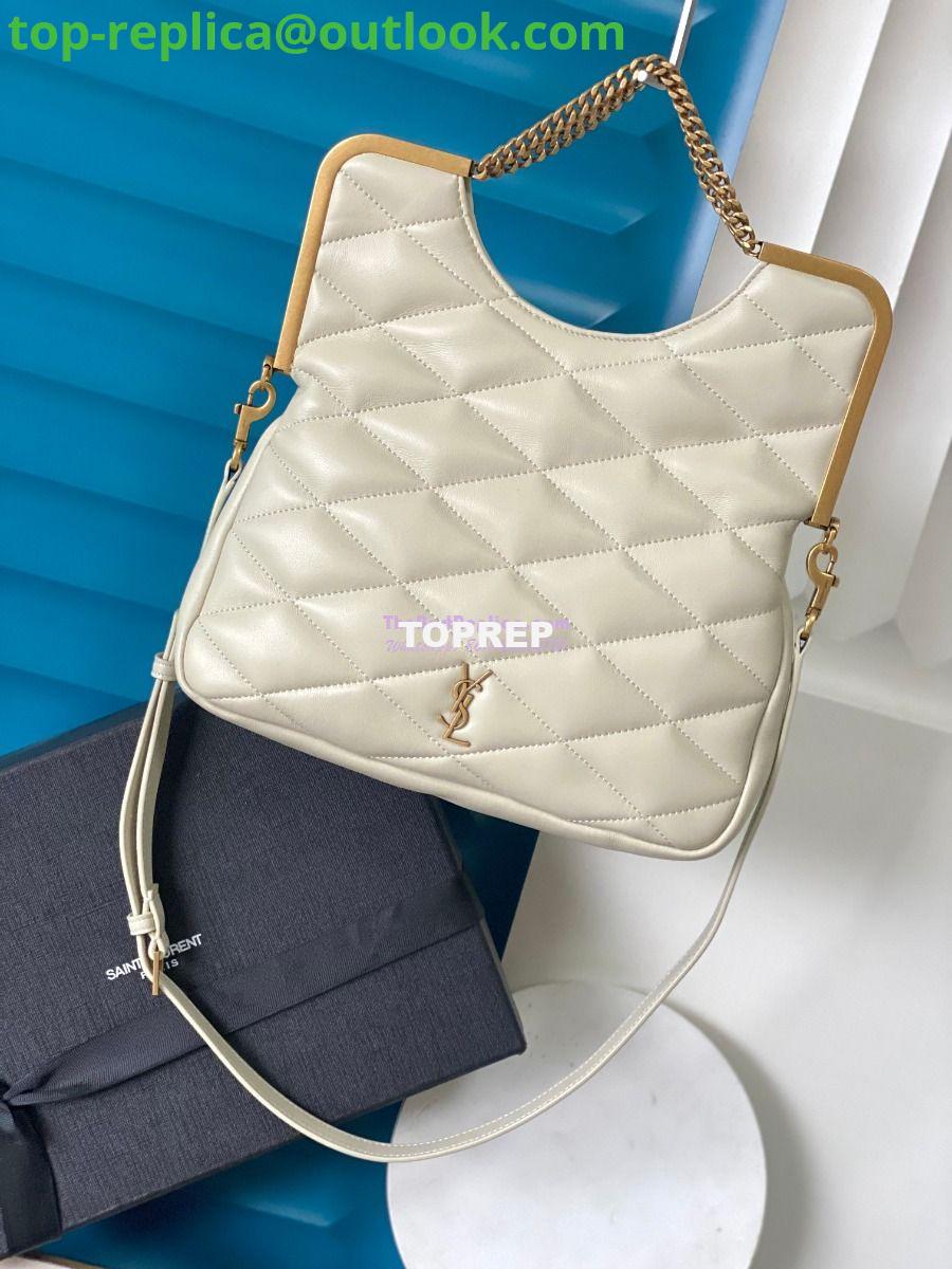 Replica YSL Saint Laurent 87 In Quilted Lambskin 7540011 Blanc 2 Replica YSL Saint Laurent 87 In Quilted Lambskin 7540011 Blanc 2