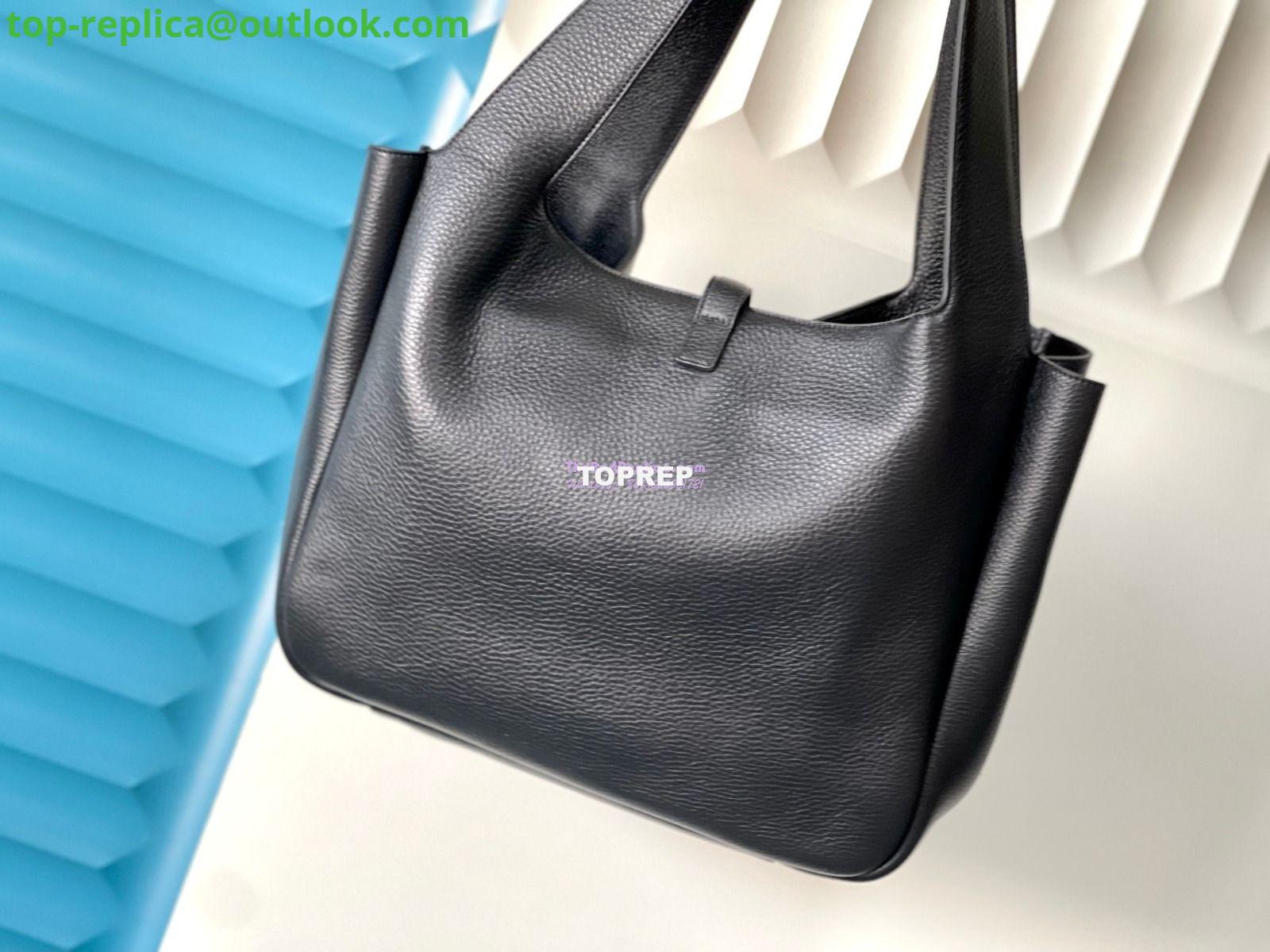 Replica YSL Saint Laurent Bea In Grained Leather Deerskin 763435 Black 12 Replica YSL Saint Laurent Bea In Grained Leather Deerskin 763435 Black 12