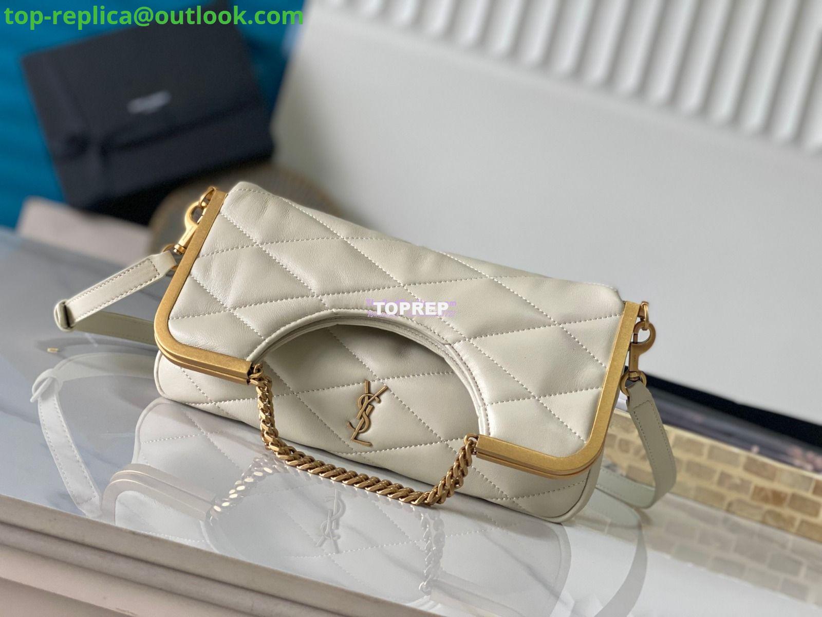 Replica YSL Saint Laurent 87 In Quilted Lambskin 7540011 Blanc 3 Replica YSL Saint Laurent 87 In Quilted Lambskin 7540011 Blanc 3