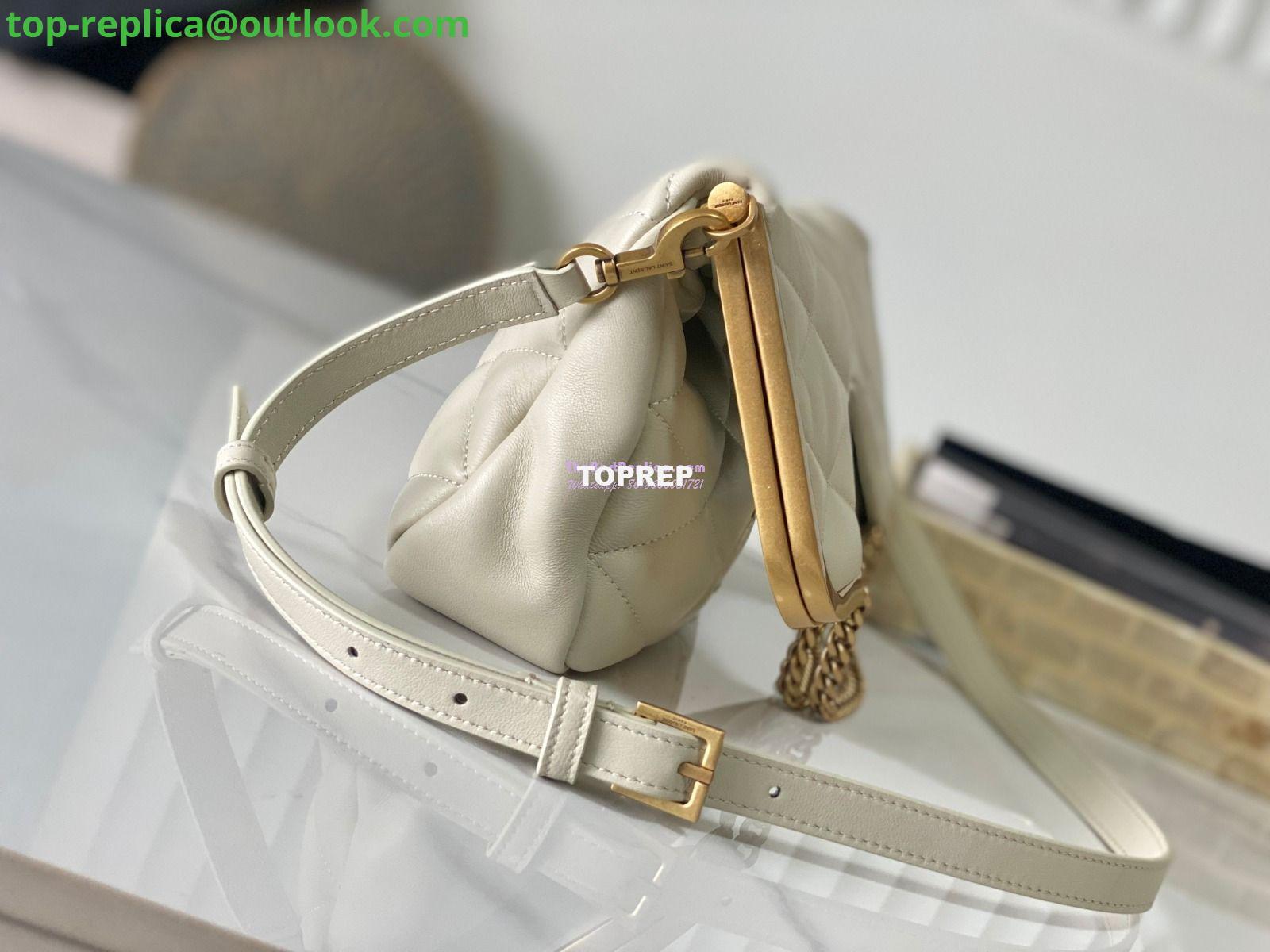 Replica YSL Saint Laurent 87 In Quilted Lambskin 7540011 Blanc 4 Replica YSL Saint Laurent 87 In Quilted Lambskin 7540011 Blanc 4