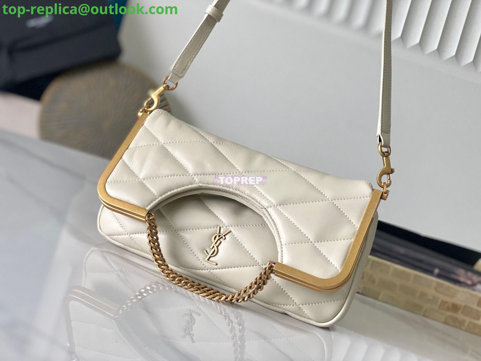Replica YSL Saint Laurent 87 In Quilted Lambskin 7540011 Blanc 6 Replica YSL Saint Laurent 87 In Quilted Lambskin 7540011 Blanc 6