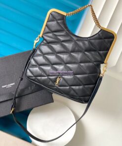 Replica YSL Saint Laurent 87 In Quilted Lambskin 7540011 Black 2