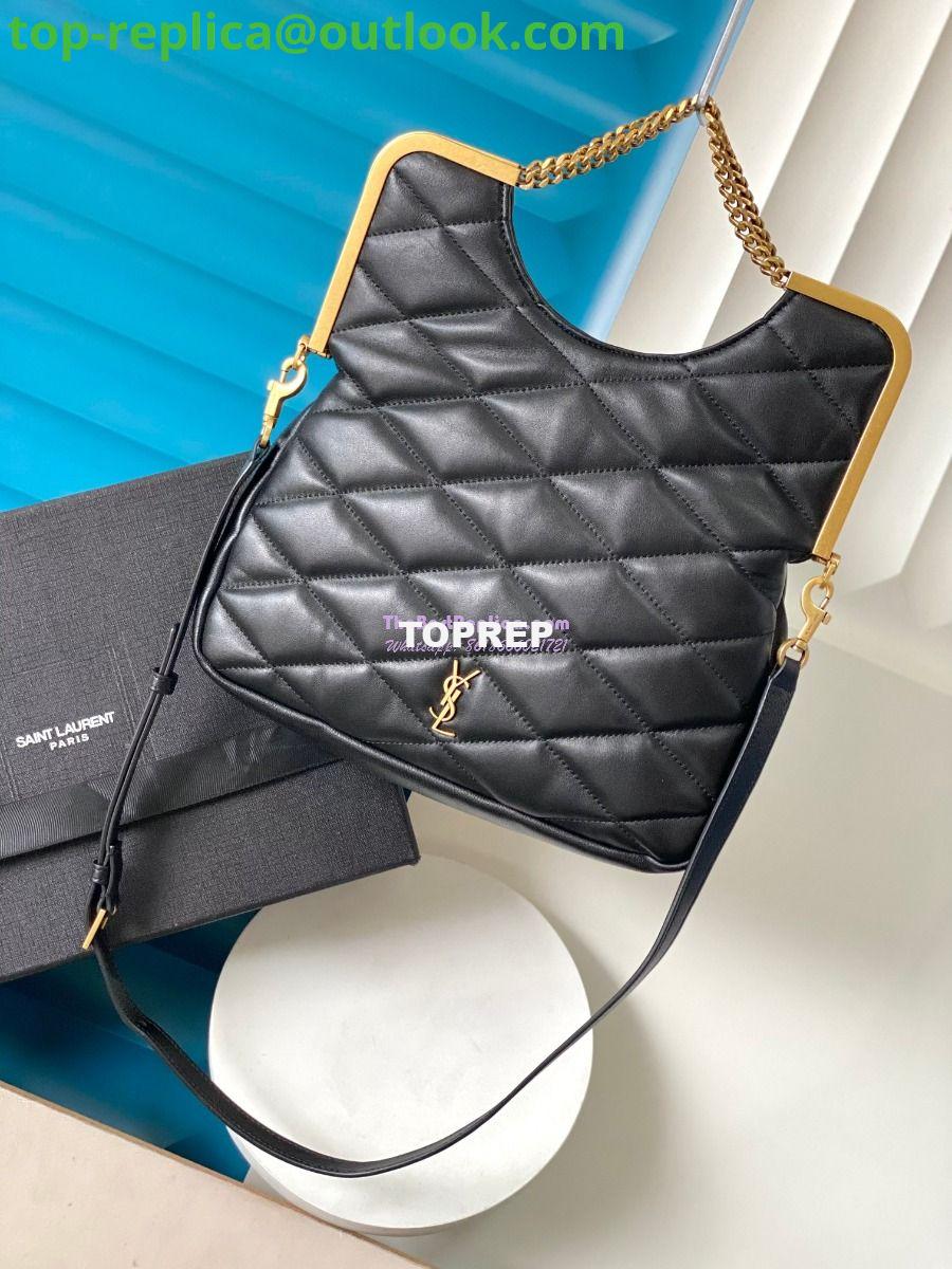 Replica YSL Saint Laurent 87 In Quilted Lambskin 7540011 Black 2 Replica YSL Saint Laurent 87 In Quilted Lambskin 7540011 Black 2