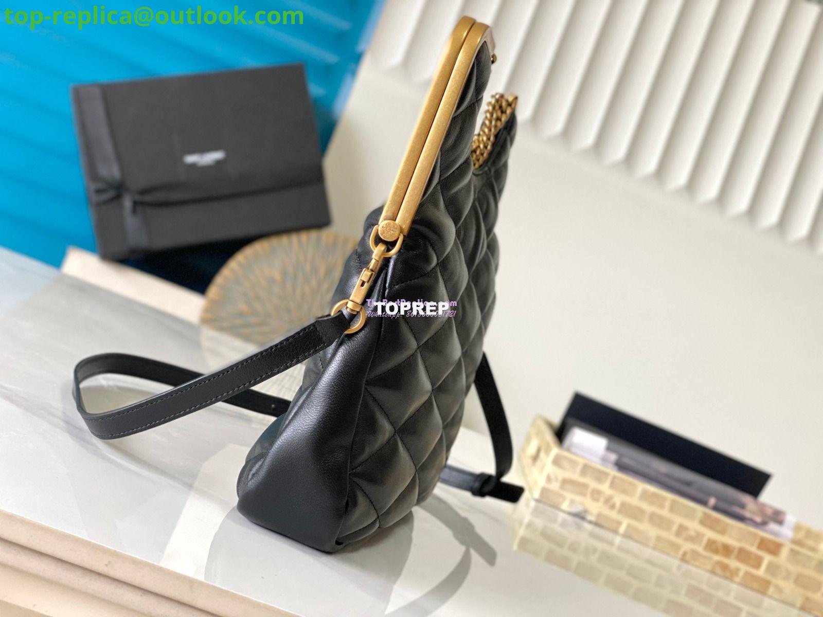 Replica YSL Saint Laurent 87 In Quilted Lambskin 7540011 Black 4 Replica YSL Saint Laurent 87 In Quilted Lambskin 7540011 Black 4