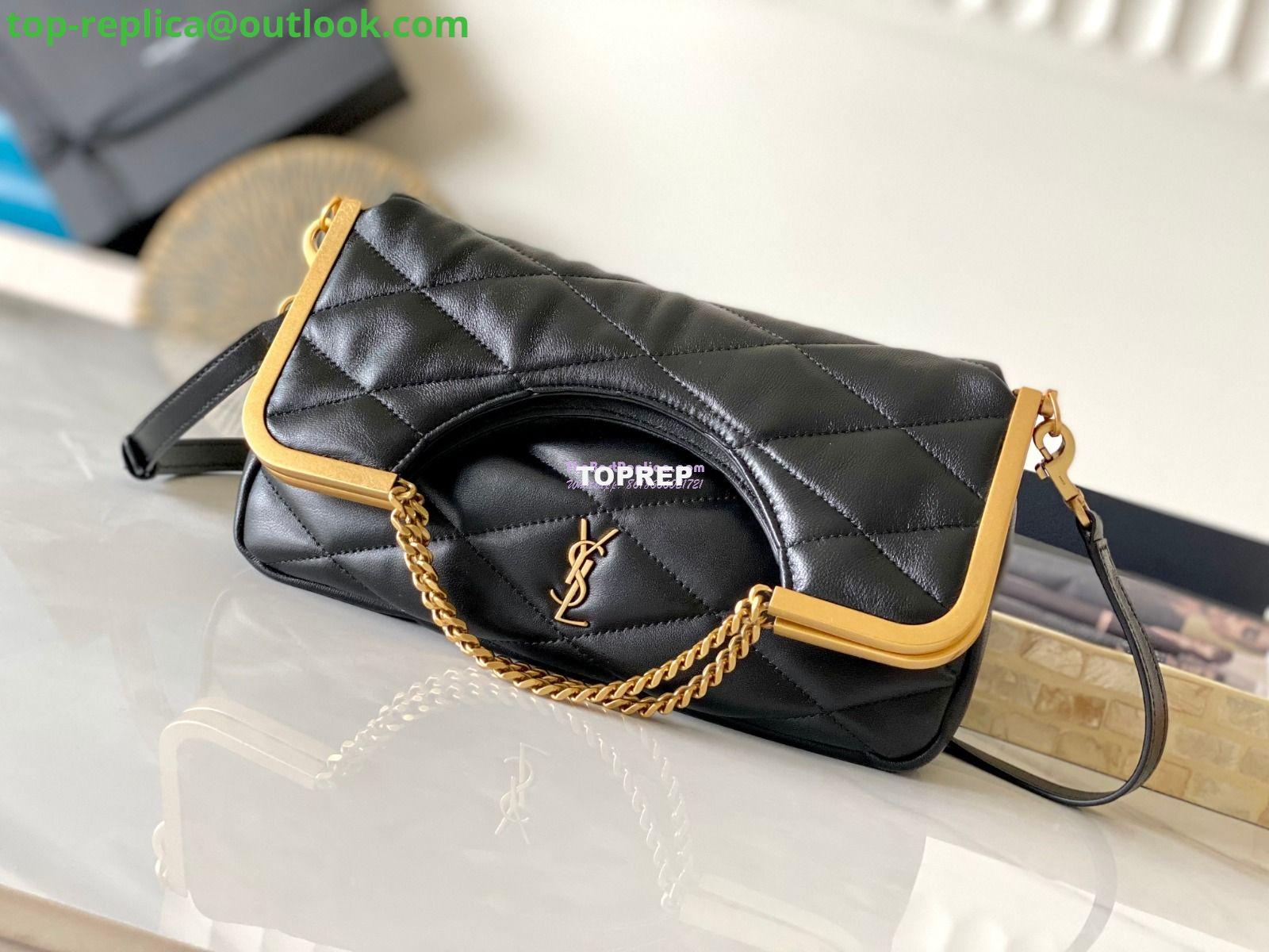Replica YSL Saint Laurent 87 In Quilted Lambskin 7540011 Black 11 Replica YSL Saint Laurent 87 In Quilted Lambskin 7540011 Black 11