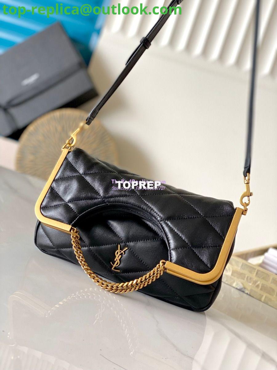 Replica YSL Saint Laurent 87 In Quilted Lambskin 7540011 Black 12 Replica YSL Saint Laurent 87 In Quilted Lambskin 7540011 Black 12