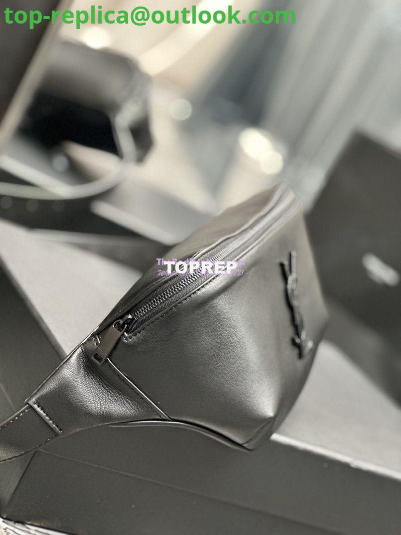 Replica YSL Saint Laurent Cassandre Classic Belt Bag In Smooth Calf Leather 589959 All Black 7 Replica YSL Saint Laurent Cassandre Classic Belt Bag In Smooth Calf Leather 589959 All Black 7