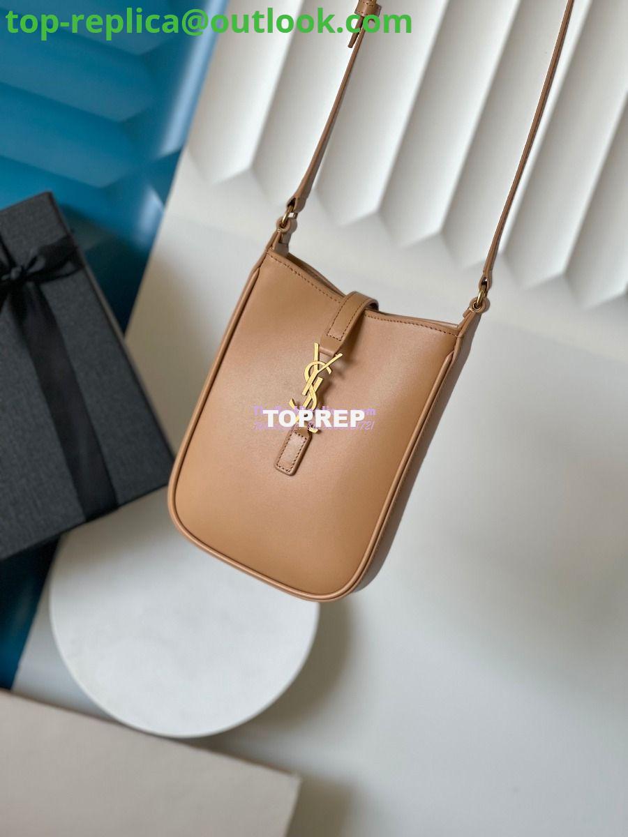 Replica YSL Saint Laurent Le 5 À 7 Mini Vertical In Shiny Leather 7352142 Beige 3 Replica YSL Saint Laurent Le 5 À 7 Mini Vertical In Shiny Leather 7352142 Beige 3