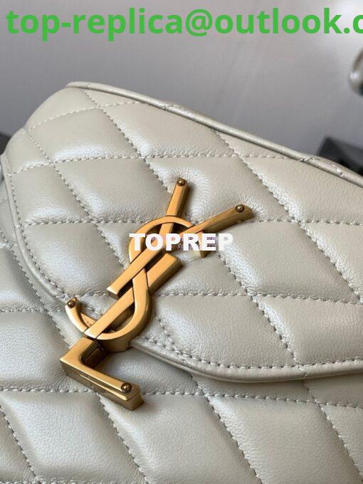 Replica YSL Saint Laurent June Box Bag In Quilted Lambskin 7100801 Blanc 4