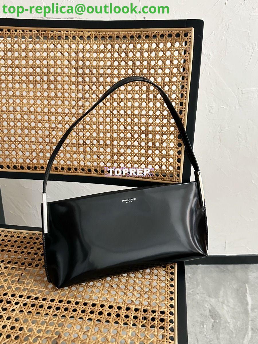 Replica YSL Saint Laurent Suzanne Small In Shiny Leather 741637 Black (Limited) 4 Replica YSL Saint Laurent Suzanne Small In Shiny Leather 741637 Black (Limited) 4