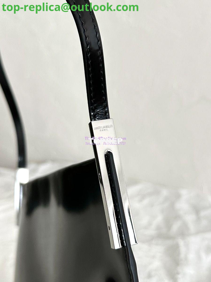 Replica YSL Saint Laurent Suzanne Small In Shiny Leather 741637 Black (Limited) 8 Replica YSL Saint Laurent Suzanne Small In Shiny Leather 741637 Black (Limited) 8