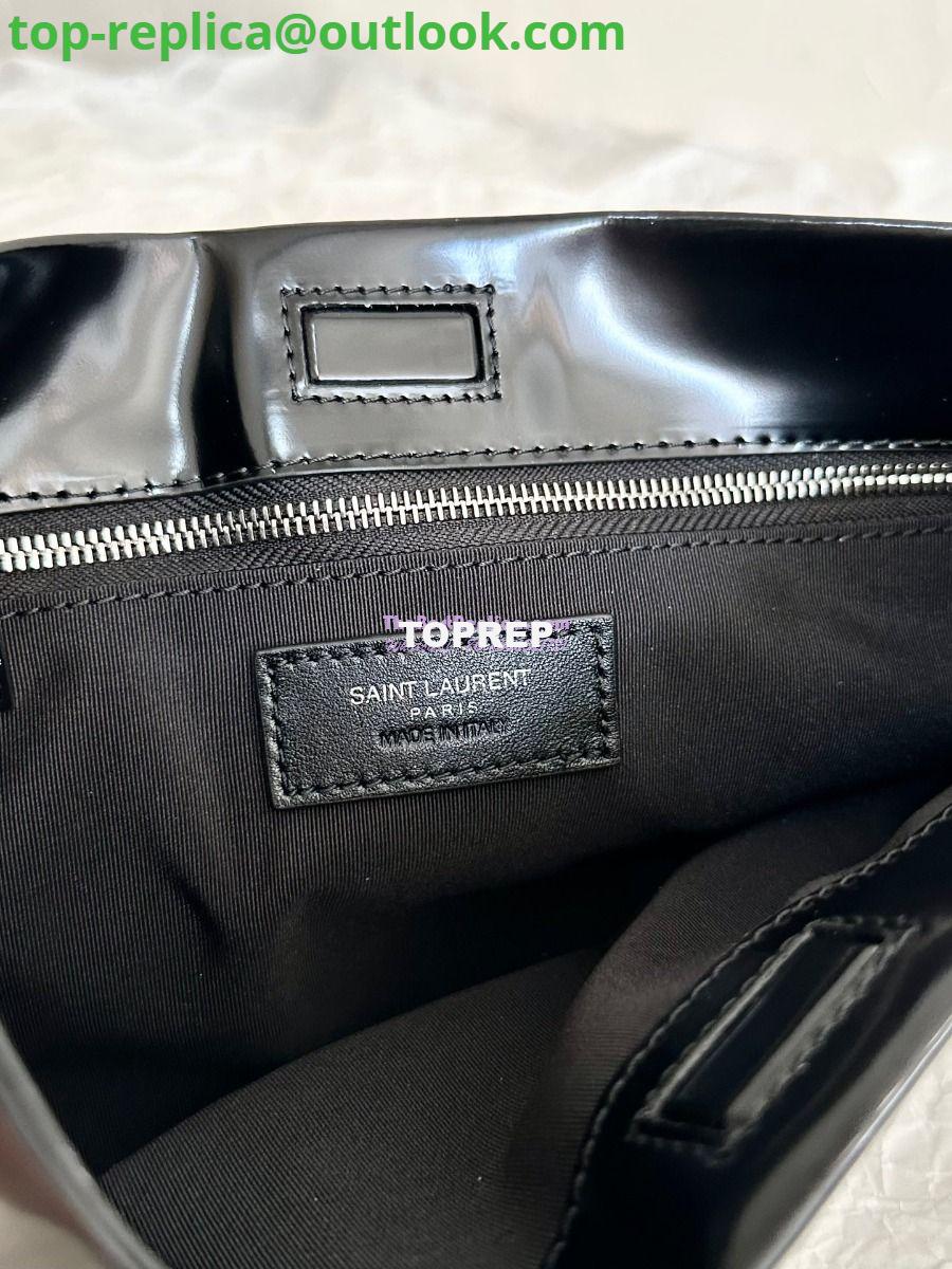 Replica YSL Saint Laurent Suzanne Small In Shiny Leather 741637 Black (Limited) 10 Replica YSL Saint Laurent Suzanne Small In Shiny Leather 741637 Black (Limited) 10