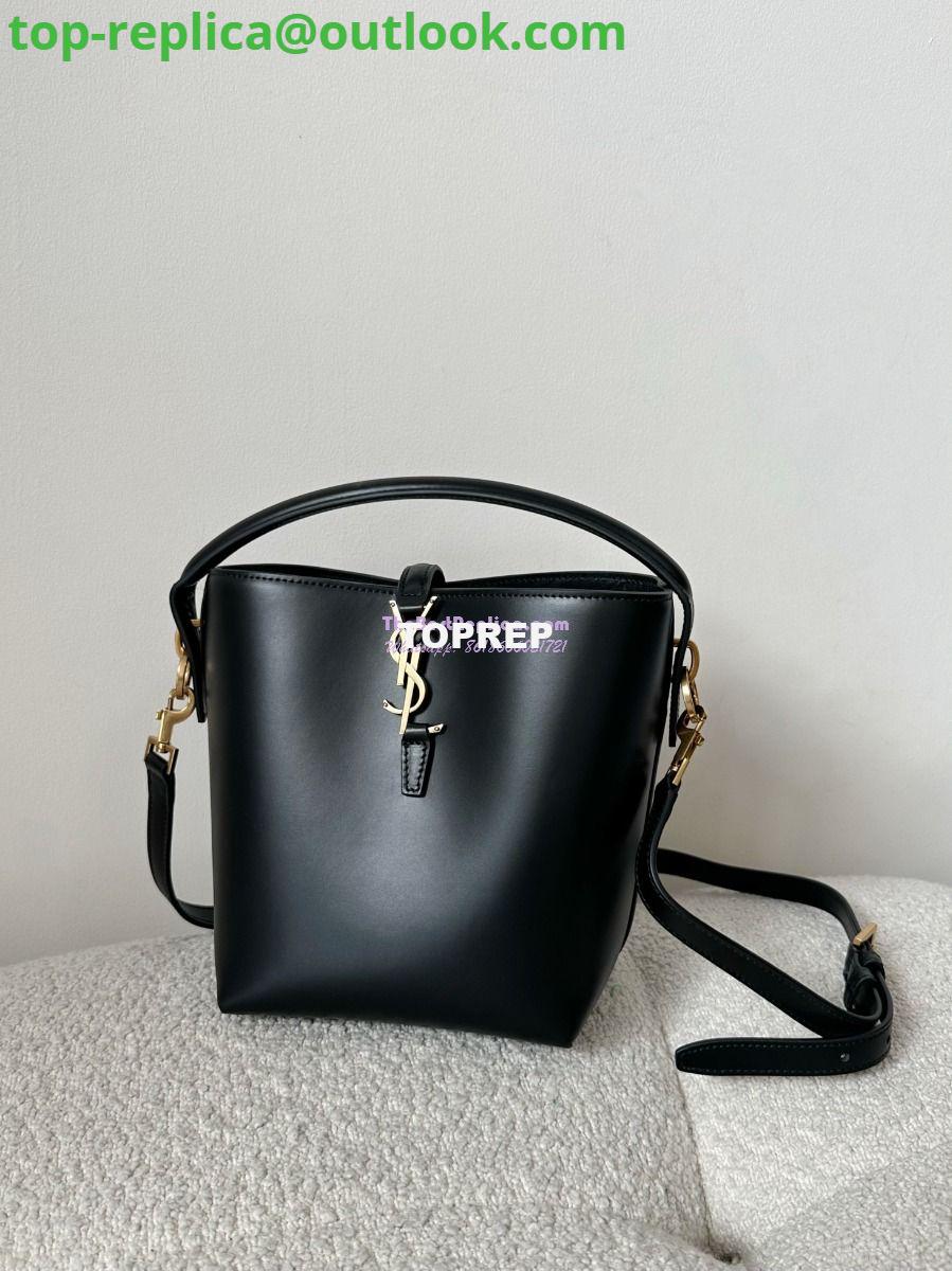 Replica YSL Saint Laurent Small Le 37 in Shiny Leather 7490362 Black 2 Replica YSL Saint Laurent Small Le 37 in Shiny Leather 7490362 Black 2