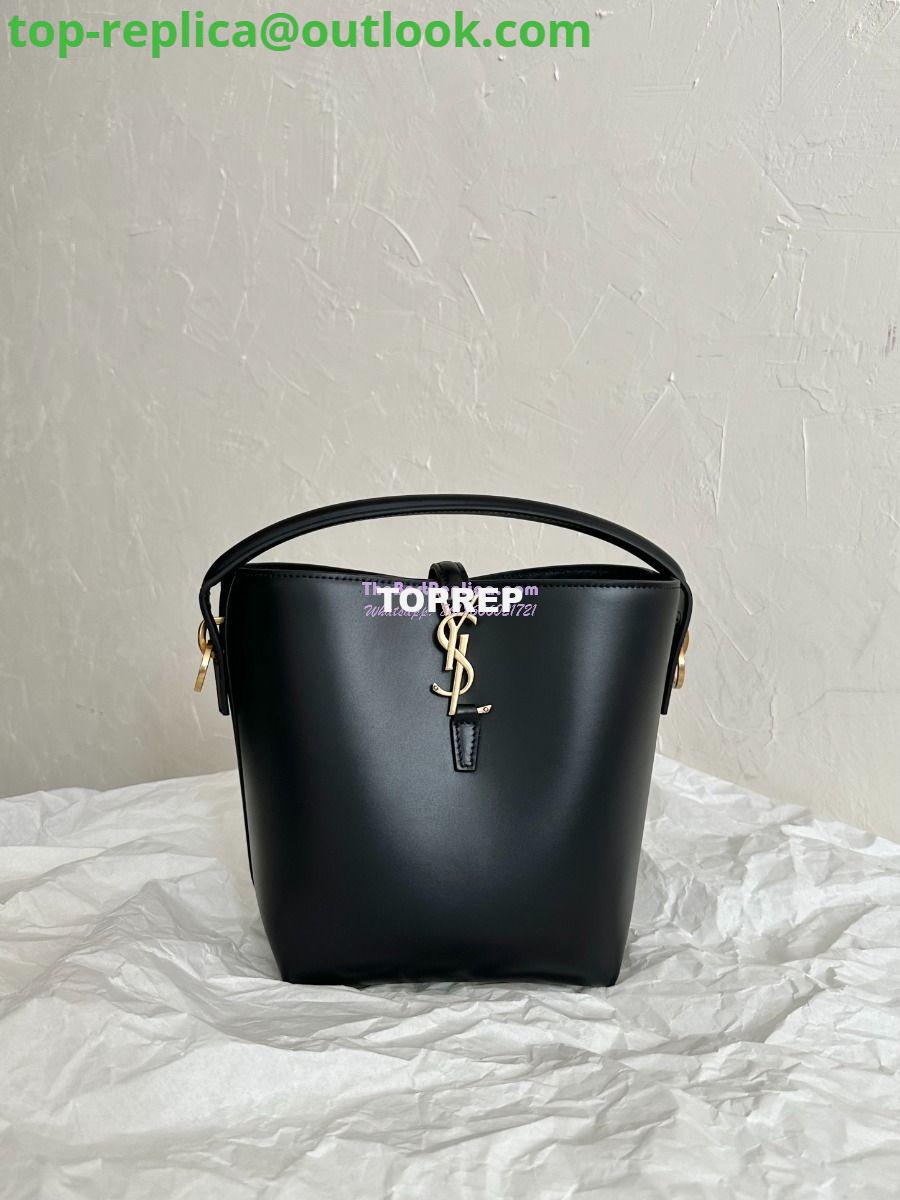 Replica YSL Saint Laurent Small Le 37 in Shiny Leather 7490362 Black 5 Replica YSL Saint Laurent Small Le 37 in Shiny Leather 7490362 Black 5