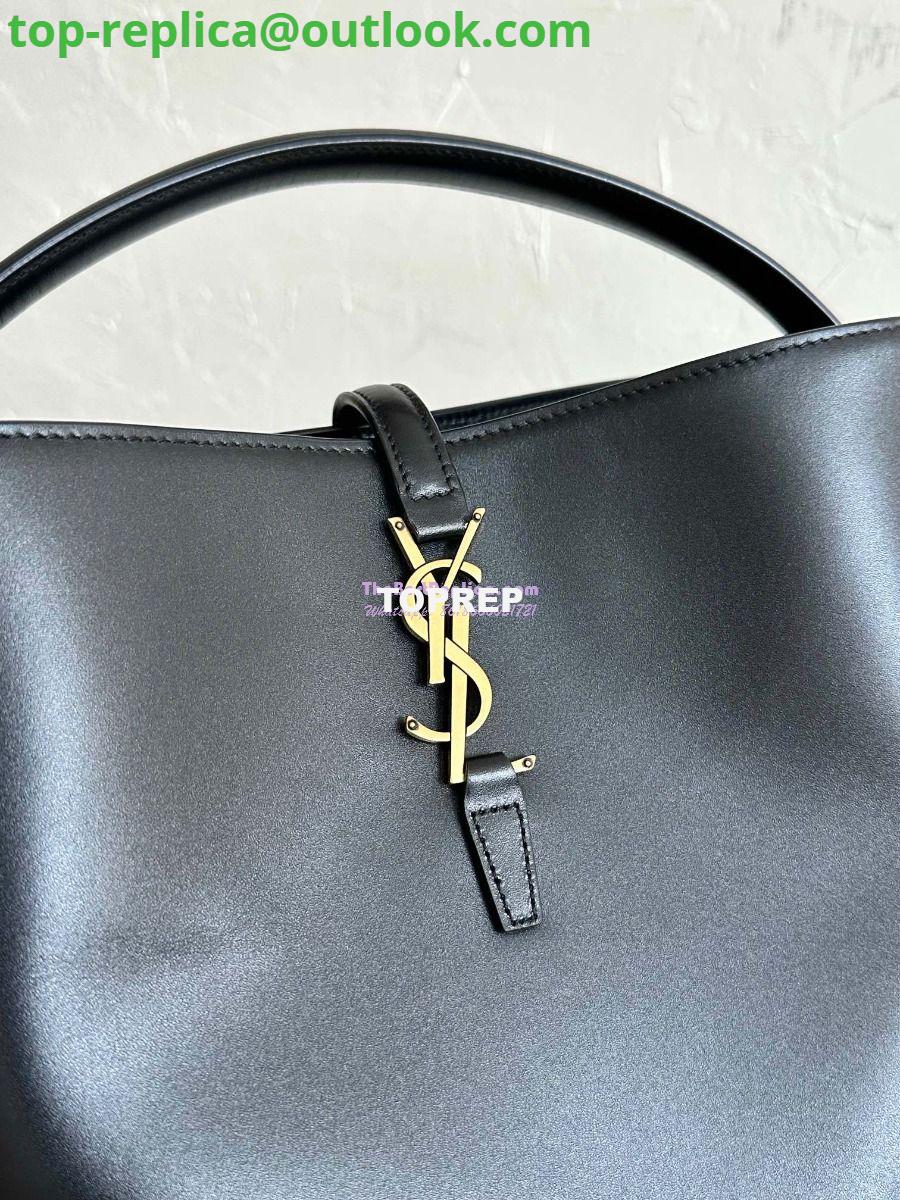 Replica YSL Saint Laurent Le 37 in Shiny Leather 7428282 Black 4 Replica YSL Saint Laurent Le 37 in Shiny Leather 7428282 Black 4