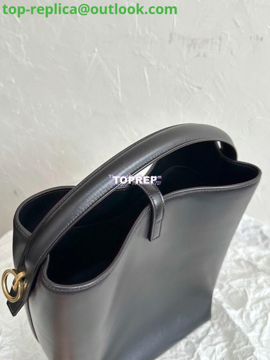 Replica YSL Saint Laurent Le 37 in Shiny Leather 7428282 Black 5 Replica YSL Saint Laurent Le 37 in Shiny Leather 7428282 Black 5