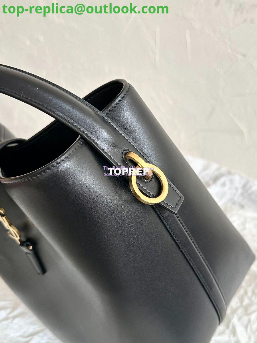 Replica YSL Saint Laurent Le 37 in Shiny Leather 7428282 Black 6 Replica YSL Saint Laurent Le 37 in Shiny Leather 7428282 Black 6