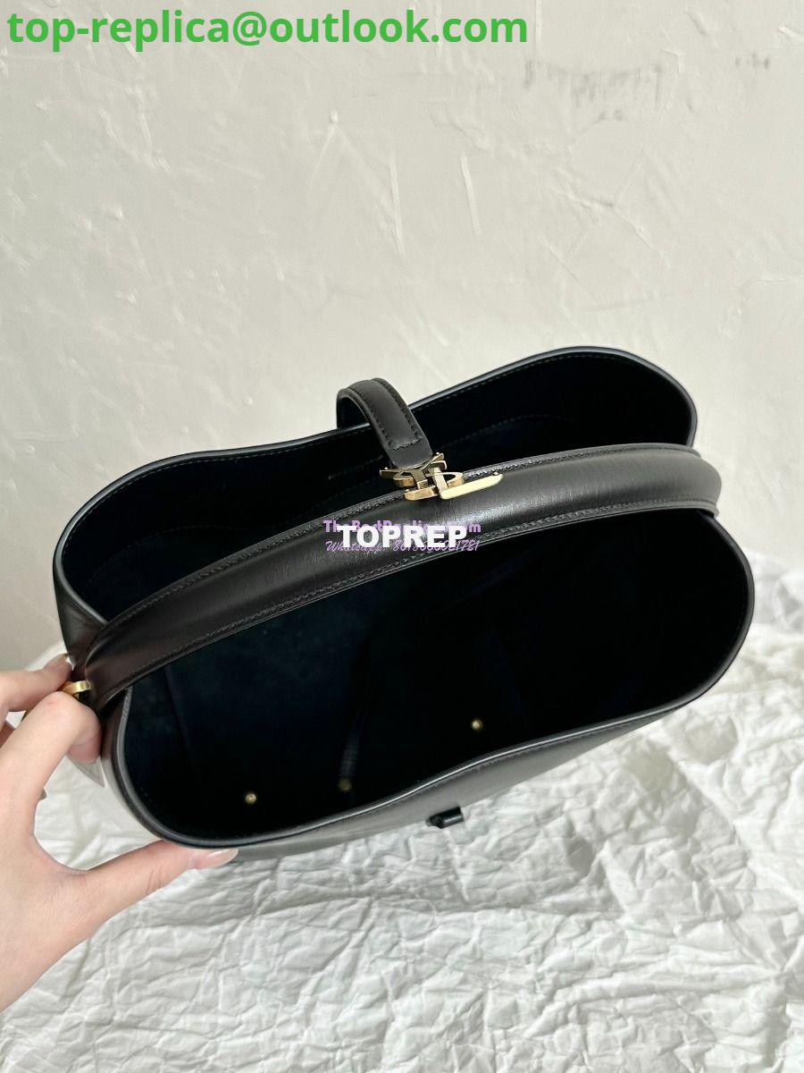 Replica YSL Saint Laurent Le 37 in Shiny Leather 7428282 Black 8 Replica YSL Saint Laurent Le 37 in Shiny Leather 7428282 Black 8