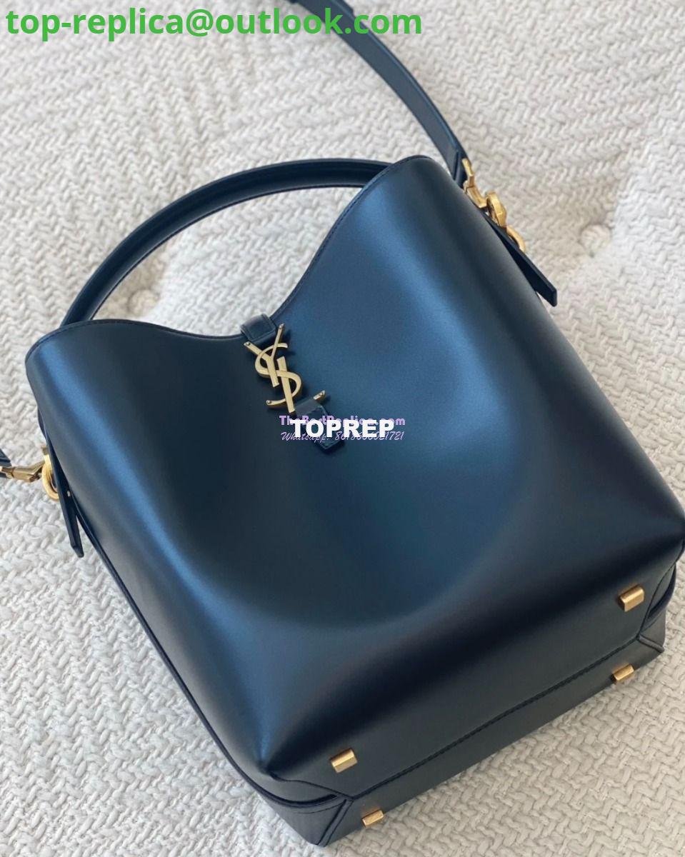 Replica YSL Saint Laurent Le 37 in Shiny Leather 7428282 Black 10 Replica YSL Saint Laurent Le 37 in Shiny Leather 7428282 Black 10