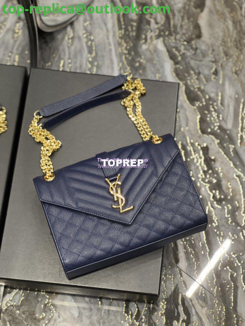 Replica YSL Saint Laurent Medium Envelope Bag In Mix Matelassé Grain De Poudre Embossed Leather 487206 Marine 3 Replica YSL Saint Laurent Medium Envelope Bag In Mix Matelassé Grain De Poudre Embossed Leather 487206 Marine 3