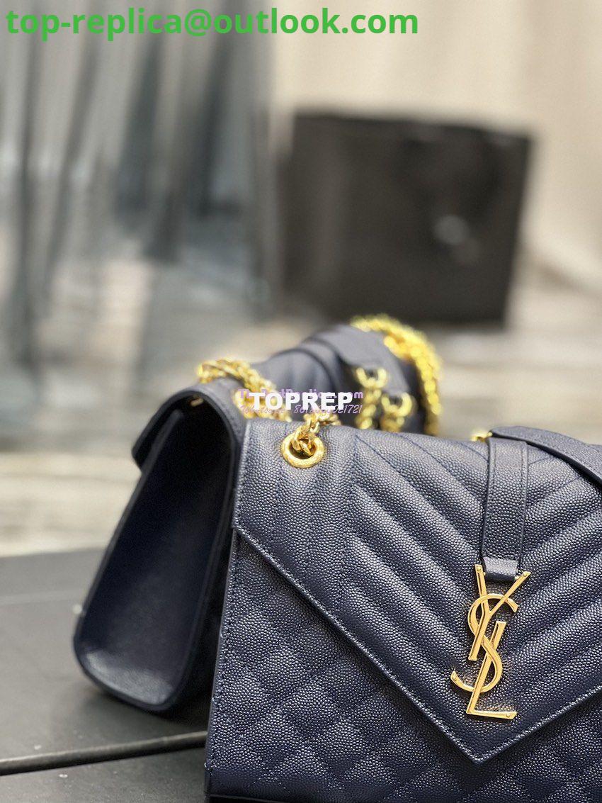 Replica YSL Saint Laurent Medium Envelope Bag In Mix Matelassé Grain De Poudre Embossed Leather 487206 Marine 5 Replica YSL Saint Laurent Medium Envelope Bag In Mix Matelassé Grain De Poudre Embossed Leather 487206 Marine 5
