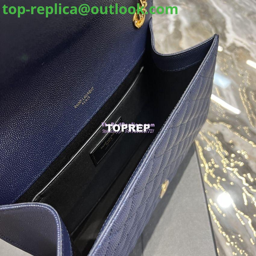 Replica YSL Saint Laurent Medium Envelope Bag In Mix Matelassé Grain De Poudre Embossed Leather 487206 Marine 9 Replica YSL Saint Laurent Medium Envelope Bag In Mix Matelassé Grain De Poudre Embossed Leather 487206 Marine 9