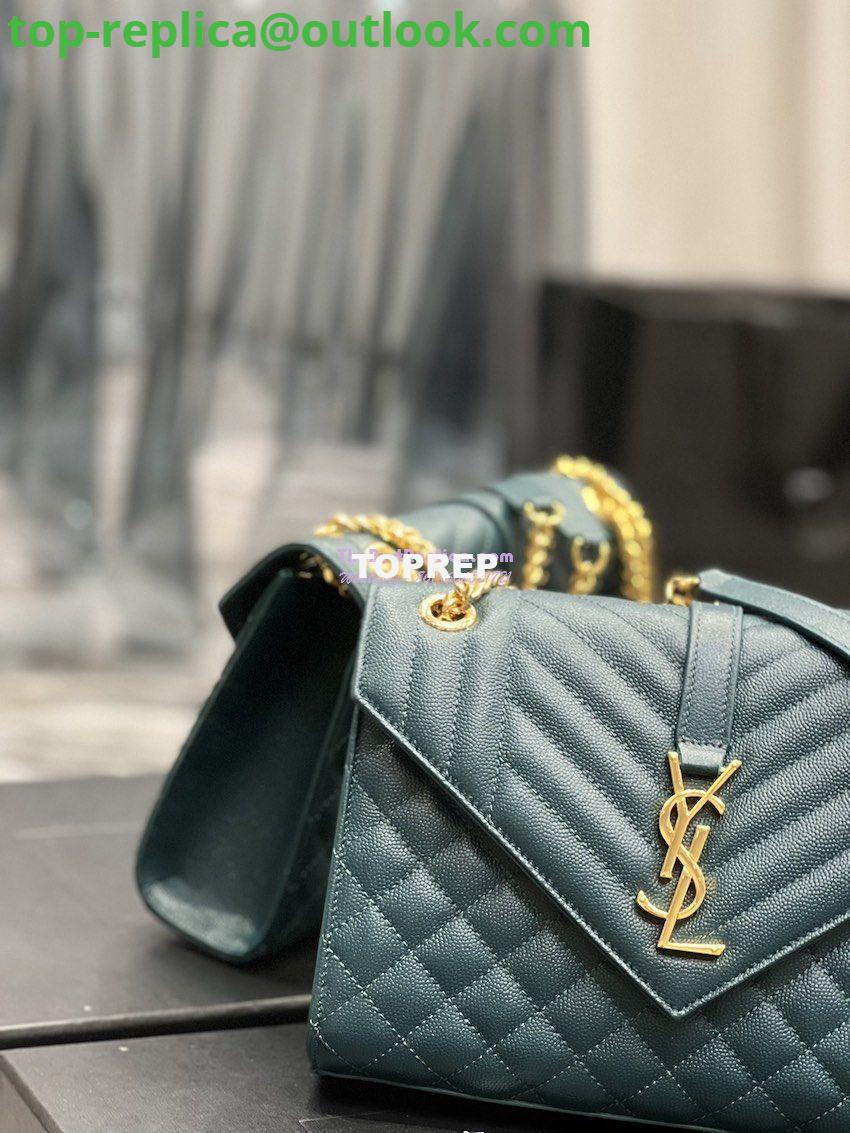 Replica YSL Saint Laurent Medium Envelope Bag In Mix Matelassé Grain De Poudre Embossed Leather 487206 Turquoise 4 Replica YSL Saint Laurent Medium Envelope Bag In Mix Matelassé Grain De Poudre Embossed Leather 487206 Turquoise 4