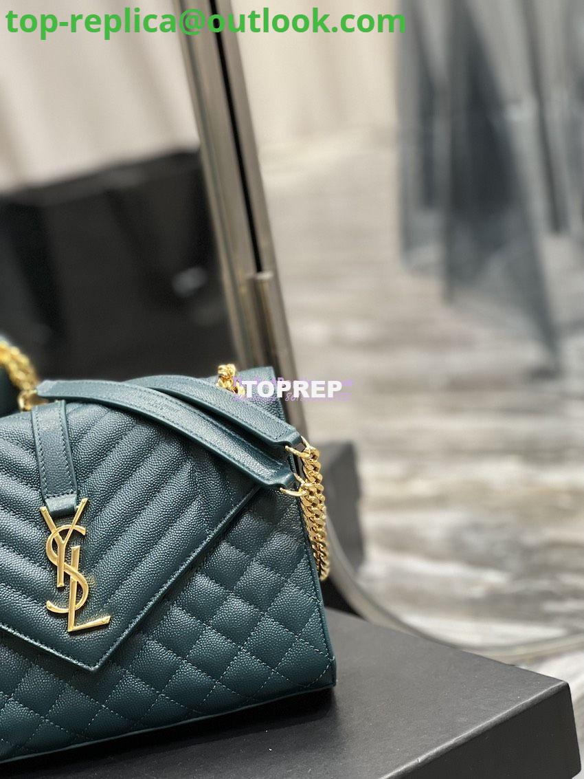 Replica YSL Saint Laurent Medium Envelope Bag In Mix Matelassé Grain De Poudre Embossed Leather 487206 Turquoise 5 Replica YSL Saint Laurent Medium Envelope Bag In Mix Matelassé Grain De Poudre Embossed Leather 487206 Turquoise 5