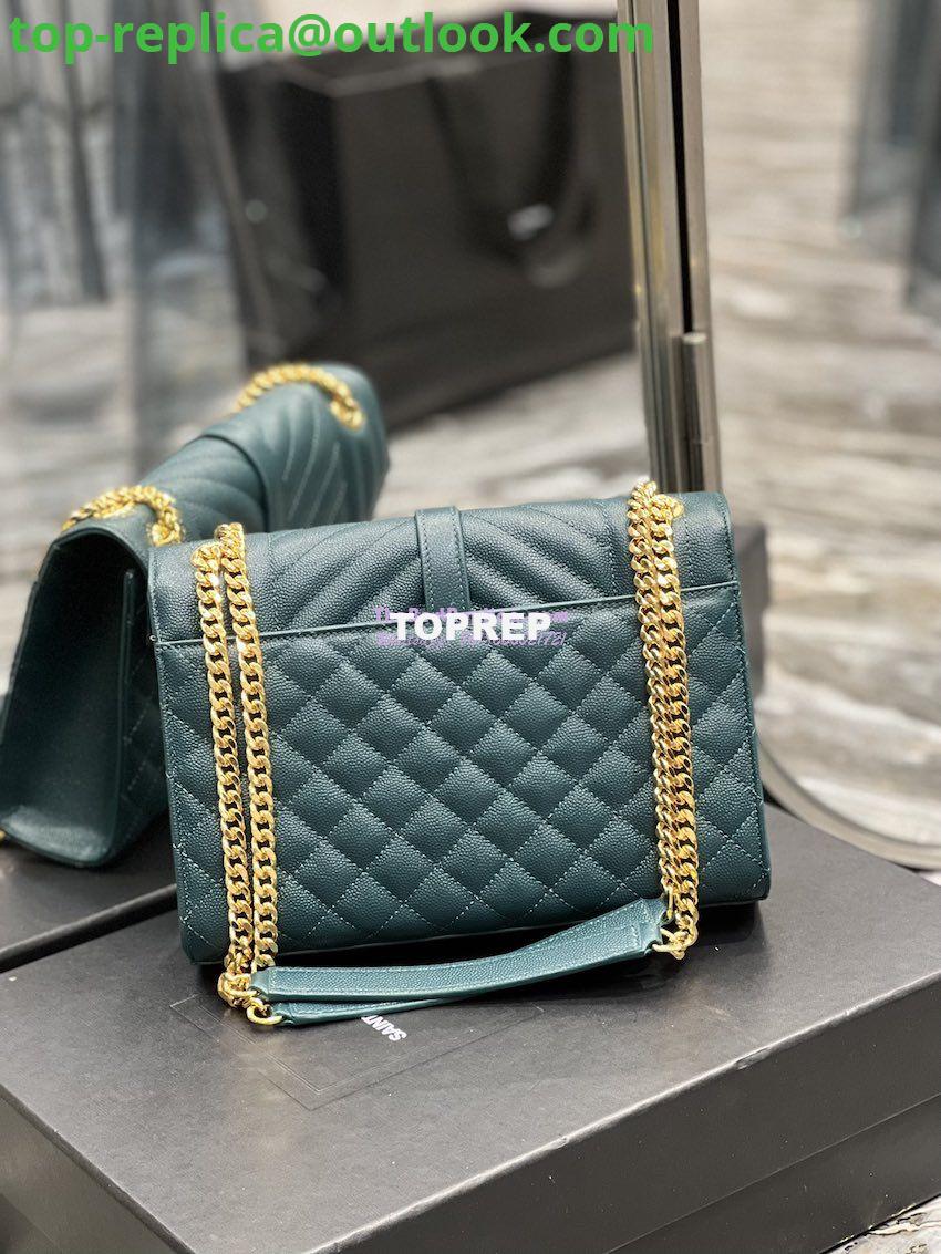 Replica YSL Saint Laurent Medium Envelope Bag In Mix Matelassé Grain De Poudre Embossed Leather 487206 Turquoise 11 Replica YSL Saint Laurent Medium Envelope Bag In Mix Matelassé Grain De Poudre Embossed Leather 487206 Turquoise 11