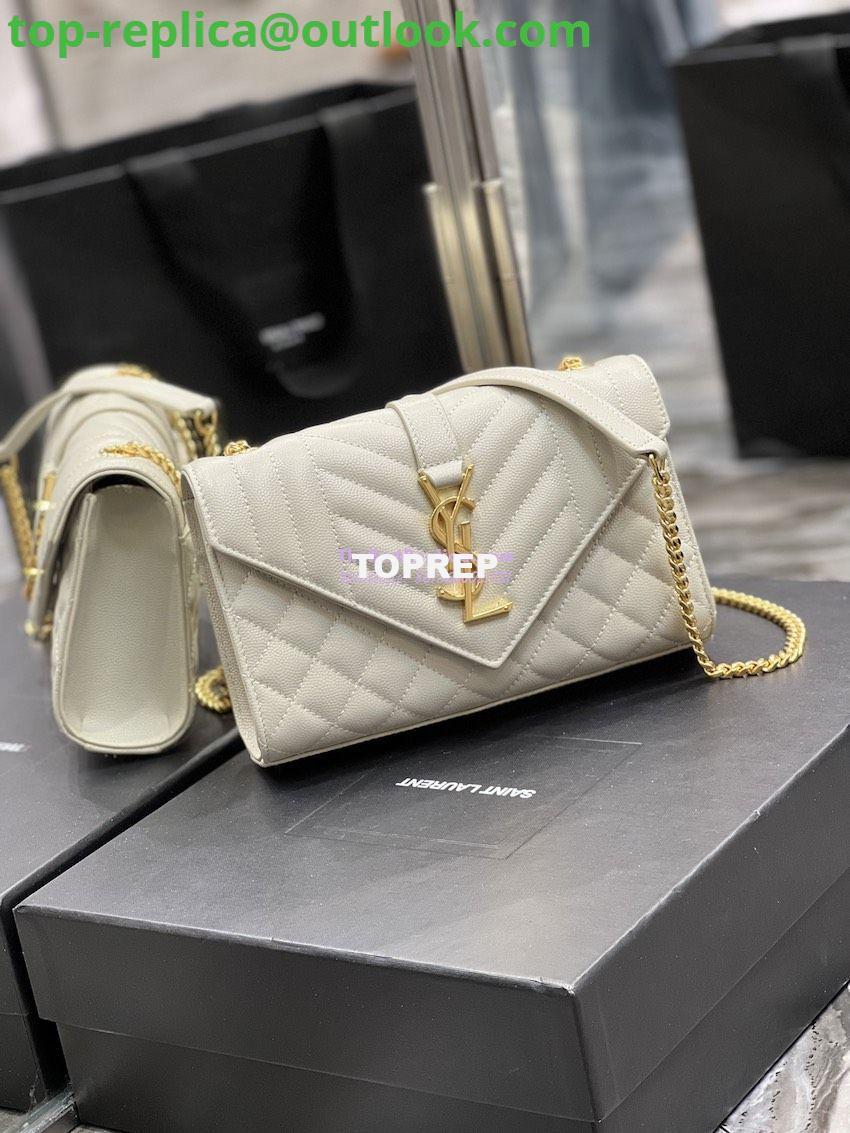Replica Ysl Envelope Small Bag In Mix Matelasse Grain De Poudre Embossed Leather 526286 White Ghw 2 Replica Ysl Envelope Small Bag In Mix Matelasse Grain De Poudre Embossed Leather 526286 White Ghw 2
