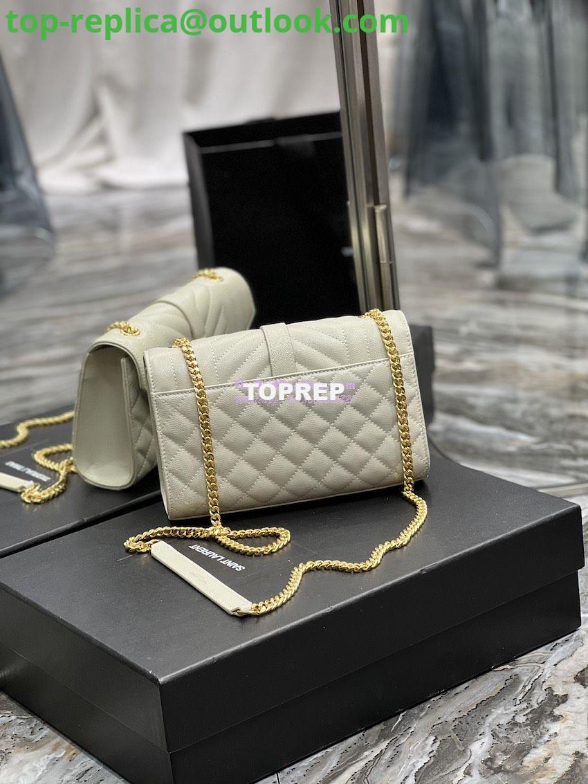 Replica Ysl Envelope Small Bag In Mix Matelasse Grain De Poudre Embossed Leather 526286 White Ghw 11 Replica Ysl Envelope Small Bag In Mix Matelasse Grain De Poudre Embossed Leather 526286 White Ghw 11