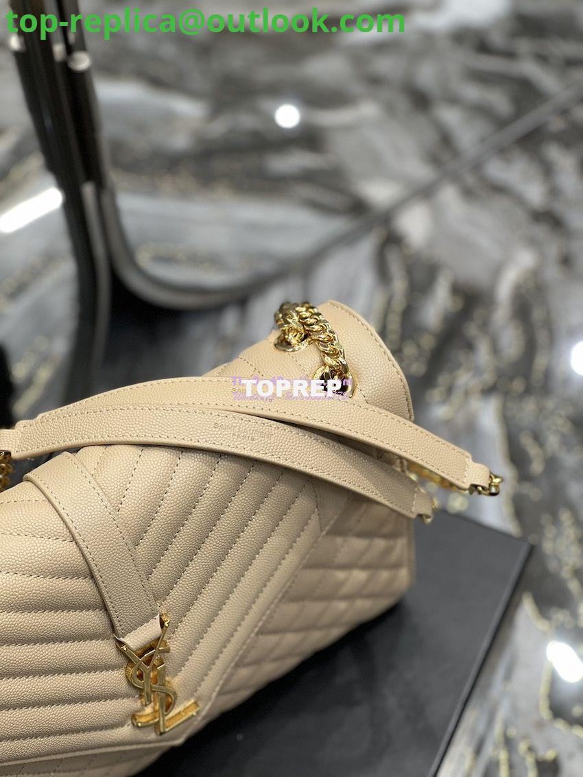 Replica YSL Saint Laurent Envelope Large Bag In Mix Matelasse Grain De Poudre Embossed Leather 487198 Beige with Gold Hardware 7 Replica YSL Saint Laurent Envelope Large Bag In Mix Matelasse Grain De Poudre Embossed Leather 487198 Beige with Gold Hardware 7