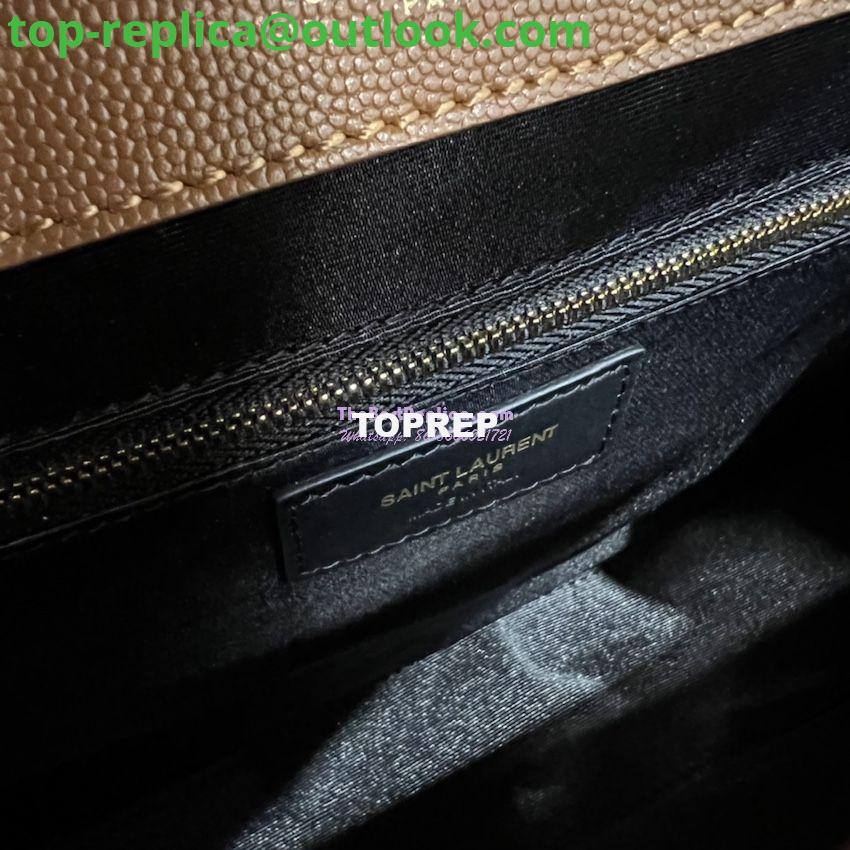 Replica YSL Saint Laurent Envelope Large Bag In Mix Matelasse Grain De Poudre Embossed Leather 487198 Caramel with Gold Hardware 9 Replica YSL Saint Laurent Envelope Large Bag In Mix Matelasse Grain De Poudre Embossed Leather 487198 Caramel with Gold Hardware 9