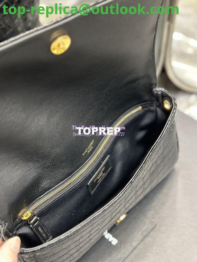 Replica YSL Saint Laurent Kate 99 Chain Bag In Crocodile Embossed Calfskin 6606181 Black 6 Replica YSL Saint Laurent Kate 99 Chain Bag In Crocodile Embossed Calfskin 6606181 Black 6
